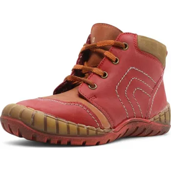 Dámská zimní obuv BERMA DĚTSKÉ KOTNÍKOVÉ BOTY ESSI 8031Z ČERVENÁ Barva: Červená, Velikost: 35