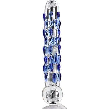 Dildo Skleněné dildo ToyJoy Glass Worxx Diamond Dazzler (18 cm)