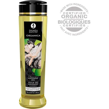 Organický masážní olej Shunga Erotic Massage Oil ORGANICA Natural 240 ml