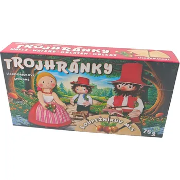 Hořické trubičky - Olča s.r.o. Loupežníkův mls Trojhránky oříškové spékané 75g