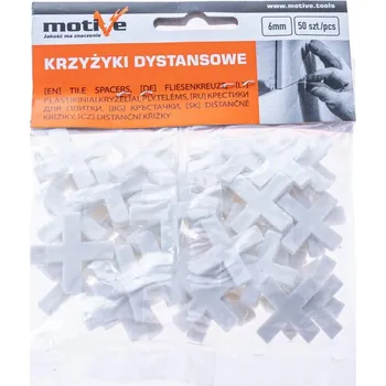 Zdenické nářadí MOTIVE Distanční křížky 6 mm pro obklady a dlažbu (50 ks)