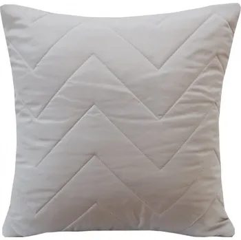 Povlak na polštářek Šedé ozdobné povlaky na polštáře s prošíváním 50x60 cm