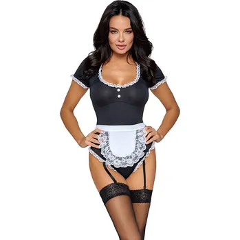 Dámský erotický kostým Cottelli Waitress Costume Suzzie, kostýmek sexy pokojská M