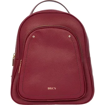 Městský batoh Kožený městský Batoh Bric`s Gondola Peonia Rubino