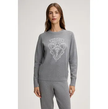 Dámský svetr JOOP! dámský svetr s hedvábím 10020138 063 Šedá 38