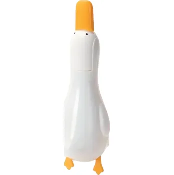 čistič potrubí 2 v 1 roztomilá čisticí spona ve tvaru kachny 13,5 cm Dvojitá hlava s lopatkou na prach a škrabkou na spáry Nástroj na čištění odpadu a vlasů z odtoku