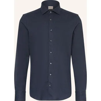 Pánská košile Stenströms Pánská Flanelová Košile Slim Fit, tmavě modrá, 42