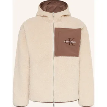 Calvin Klein Jeans Pánská Teddyfellová Bunda, béžová / hnědá, 56