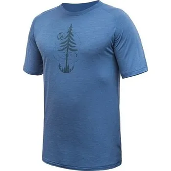 Sensor Merino Air Earth - Pánské triko s krátkým rukávem Riviera Blue M