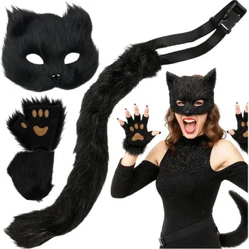 Kostým kočka 4 ks černý Ruhhy 26248