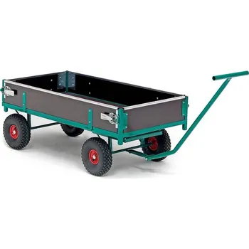 Plošinový vozík Transportní vozík NIGEL, 650 kg, 1500x750 mm, vč. sklápěcích bočnic