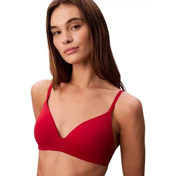 Souprava dámského spodního prádla Podprsenka bez kostic Calvin Klein QF8013 red stamp velikost 80C