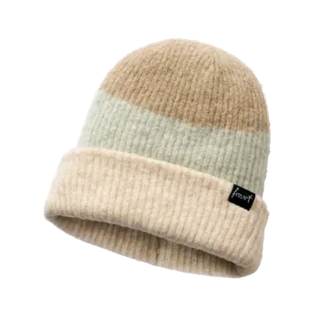 Čepice Čepice Forvert Loveland Strip Beanie, Brandit, Béžová/Camel/Mint