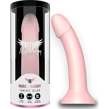 Dildo Mythology Rune Candy M (17 cm), perleťové silikonové dildo