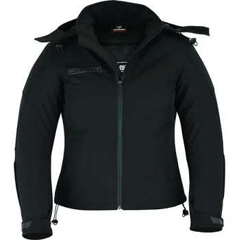 Moto bunda Lookwell Dámská softshellová motocyklová bunda SCARLET černá Velikost: S