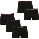 5PACK pánské boxerky Jack and Jones černé (12167028-BLK/BLK) L
