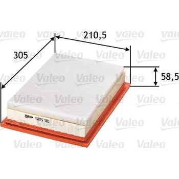 Vzduchový filtr Vzduchový filtr VALEO 585110