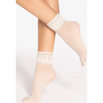 Dámské ponožky Gatta Spring Vibes 06, 15 DEN barva: Smetanová (Panna), Velikost: UNI