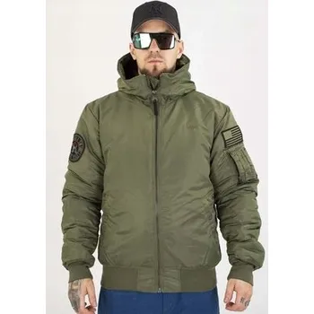 Pánská bunda Pitbull pánská bunda bomber s kapucí Encino, velikost M