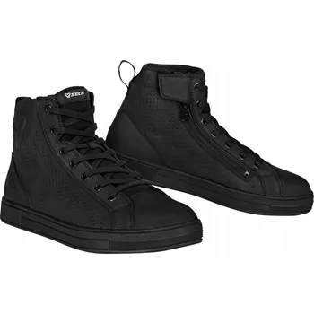 Moto obuv SECA KOŽENÉ MOTO BOTY DO MĚSTA KENT II TENISKY NUBUK ČERNÉ 45