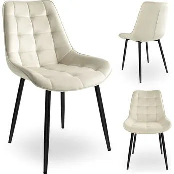 Křeslo Židle eHokery velur béžová 1 ks