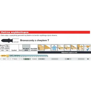 Pilový plátek MILWAUKEE PILOVÝ LIST DO PŘÍMOČARÉ PILY T744D 155mm SADA - 5 ks NA DŘEVO