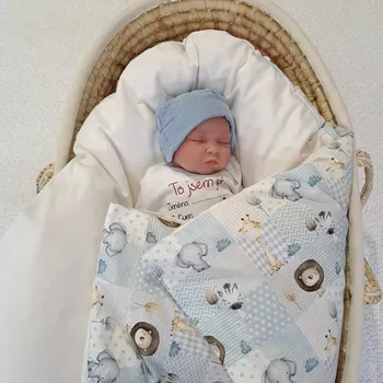 Zavinovačka Pro útulný domov Péřová zavinovačka Safari zvířátka TYP zavinovačky: ČTVERCOVÁ, ROZMĚR zavinovačky: 70 x 70 cm