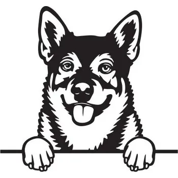 Kuchyňské prkénko Prkénko kulaté s motivem psa a textem | 28 cm | Nezapomeň na (jméno psa)! Švédský vallhund - A