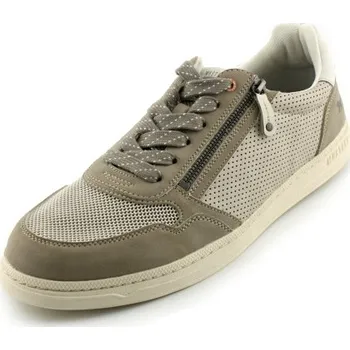 Pánské polobotky Pánská nadměrná obuv MUSTANG MU4204 taupe (pánské vycházkové tenisky xxl)