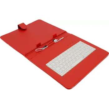 Pouzdro na čtečku elektronické knihy AIREN AiTab Leather Case 3 with USB Keyboard 9,7" RED (CZ/SK/DE/UK/US.. layout)