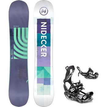 Snowboard Snowboard komplet Nidecker Astral 25/26 + vázání RAVEN Fastec FT360 Black Velikost: 155 cm, Velikost vázání: XL