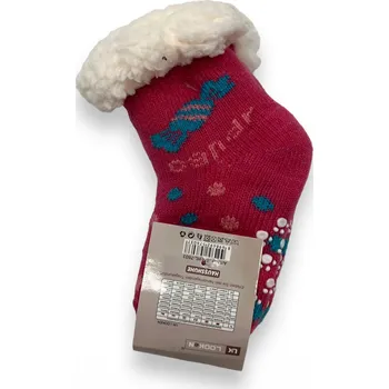 LookeN Dívčí zateplené ponožky SNOW Barva: Červená, Velikost: 12-24