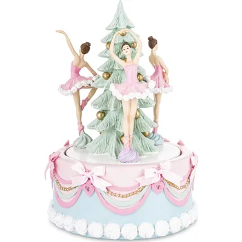 Obraz LED Kolotoč s Melodií Vánoční Stromek Dekorace Dárek k Mikuláši