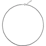 AGAIN Jewelry Korálkový náhrdelník z hematitu AJKNA005 + 2 měsíce na vrácení zboží