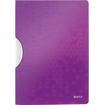 Archivační box Desky s klipem Leitz WOW,A4,purpurové
