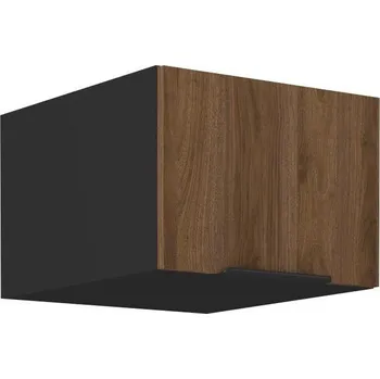 Kuchyňská skříňka Hluboká digestořová skříňka TOVA - šířka 50 cm, ořech okapi / černá