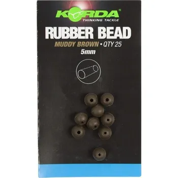 Korda gumové korálky Rubber Bead 4mm 25ks Model: Weedy Green