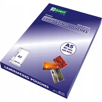 Laminovací fólie Lesklá laminovací Fólie A5, měkká, značky D.rect