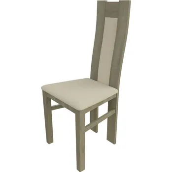 Jídelní židle Kuchyňská židle MOVILE 19 - dub sonoma / béžová ekokůže