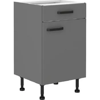 Kuchyňská skříňka Dolní skříňka se šuplíkem NELJA - šířka 50 cm, antracit