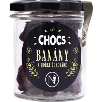 Čokoláda Chocs banány v 70% hořké čokoládě, 110 g