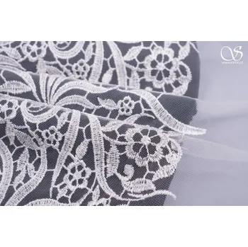 Krajka na tylu Agáta, čistě bílá, II. jakost, 2m, sartor.cz
