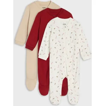 Dupačky Sinsay - Kojenecké dupačky – balení 3 kusů - krémová - 221DG-01X - 221DG-01X-80