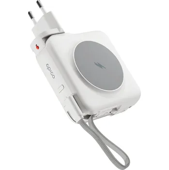 Powerbanka Epico UltraPack 3v1 10 000mAh Mag+ cestovní powerbanka a síťový adaptér ET50 - bílá