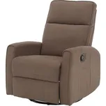 Vikio Relaxační otočné polohovací křeslo šedohnědá Taupe TKR114SH