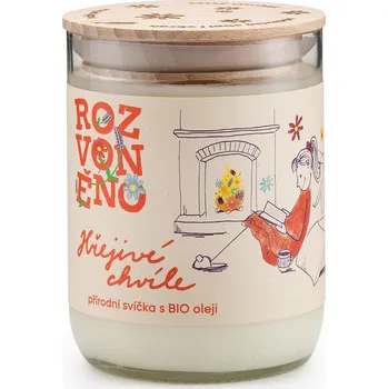 Svíčka Vonná svíčka Hřejivé chvíle - zázvor, citron a cedr, 300 ml