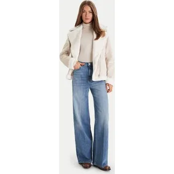 Dámská bunda Morgan Bunda z imitace kůže 242-GSAPA Béžová Regular Fit 38