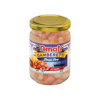 konzervovaná ryba Amati krevety ve vlastní šťávě 140g