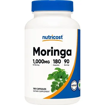 Fitness strava Nutricost Moringa Capsules 180 kapslí