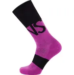Merino ponožky Mons Royale Ultra Cushion Purple Bolt/Black Černá S (35-38)